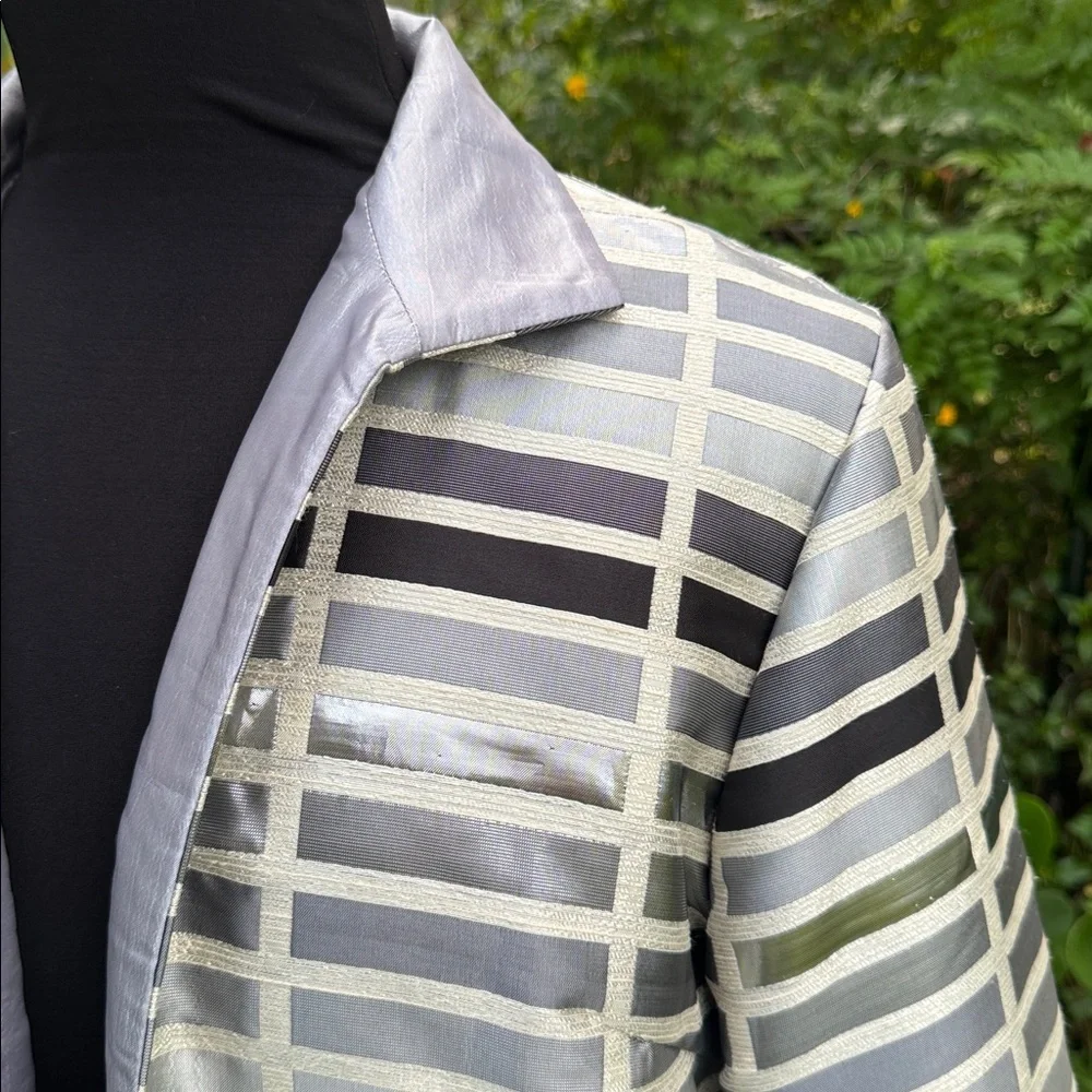 Grace Chuang metallic jacket, size Large - Picture 2 of 6
